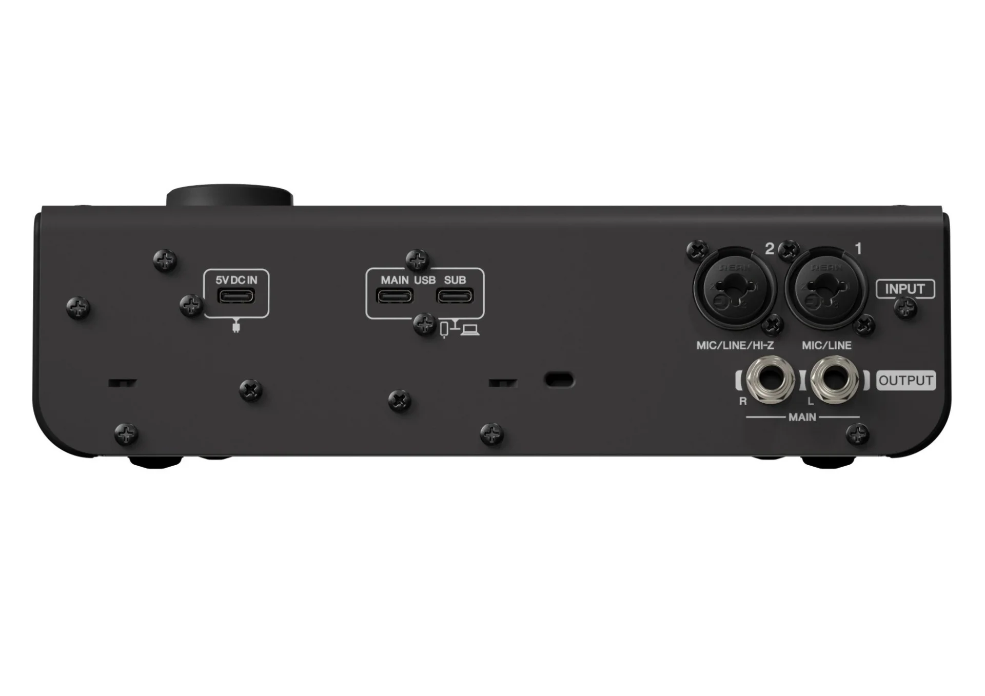 Yamaha URX22 USB Audio Interface with Touchscreen Ses kartı, 4-in/2-out USB-C