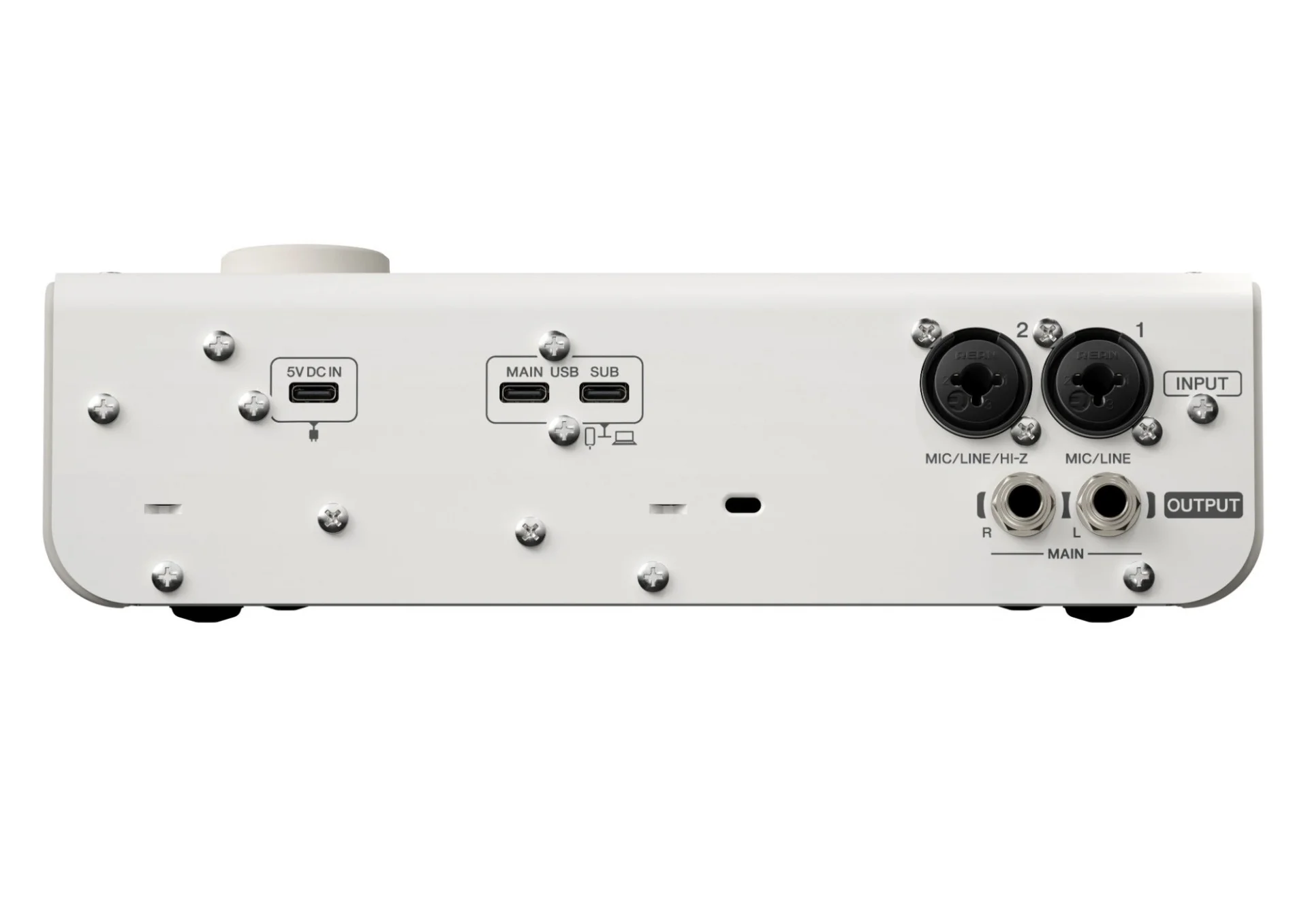 Yamaha URX22-W USB Audio Interface with Touchscreen Ses kartı, 4-in/2-out USB-C
