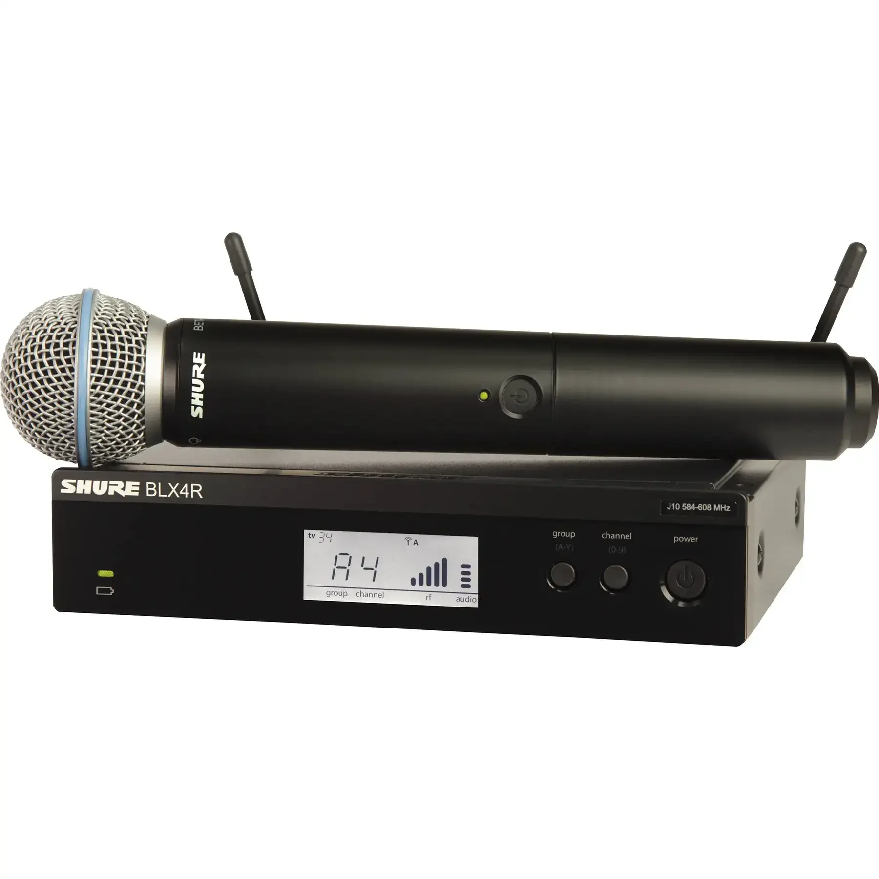 SHURE BLX24RE/B58 Rack-mount BETA58 Kablosuz Mikrofon Seti