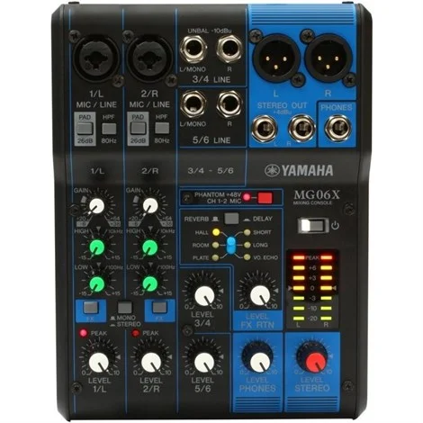 Yamaha MG06X 6 İnput Mixer, Spx Efekt, +48V