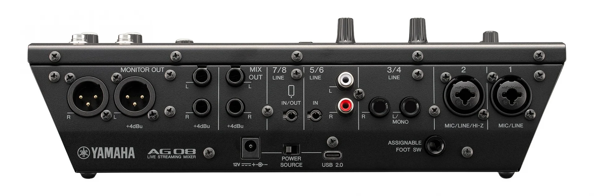 Yamaha AG08 8-kanallı Yayın Mikseri (Black)