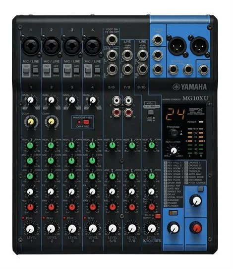Yamaha MG10XU 10 input Efektli Ses Mikseri, USB Audio Interface