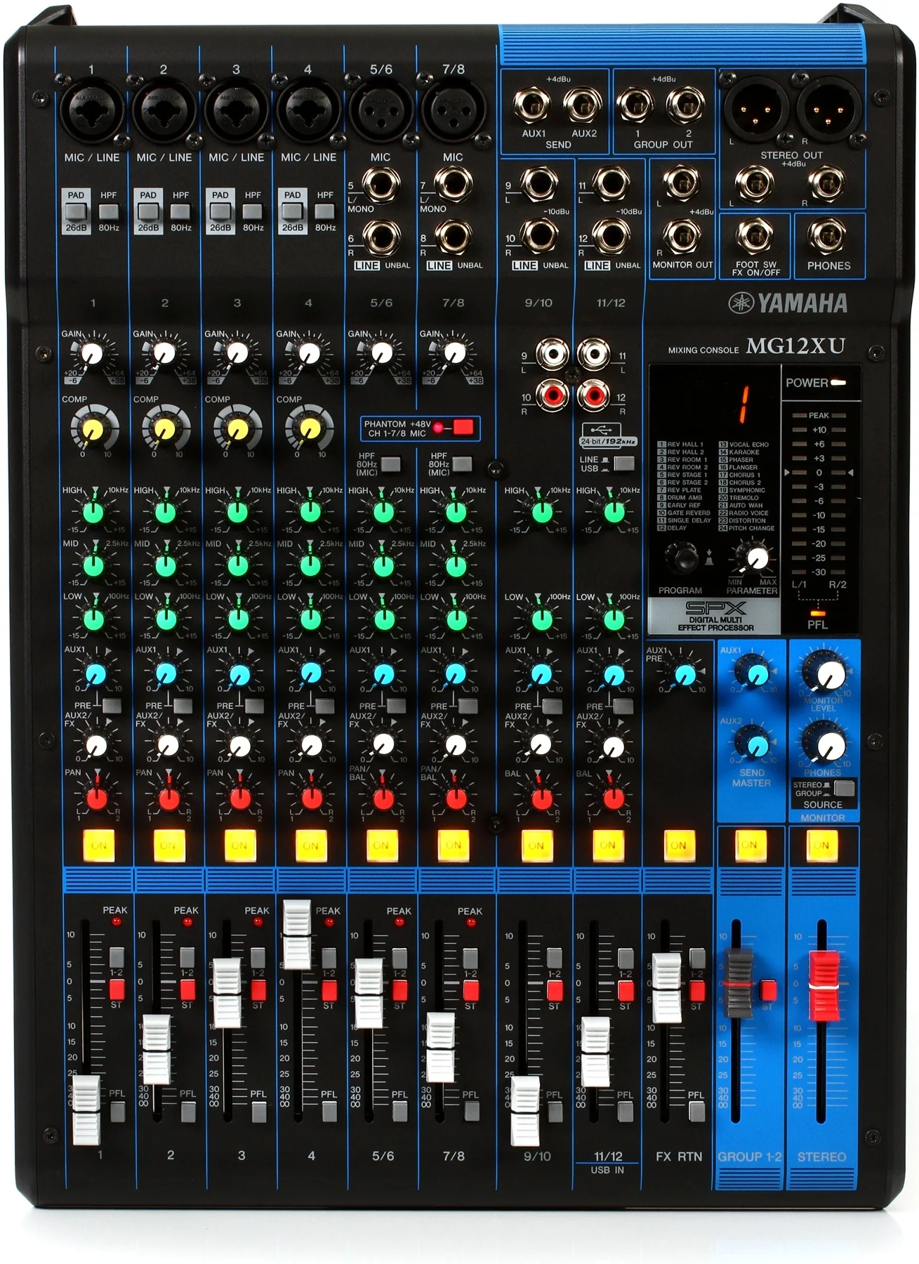Yamaha MG12XU 12 Kanal Ses Mikseri with USB Audio Interface