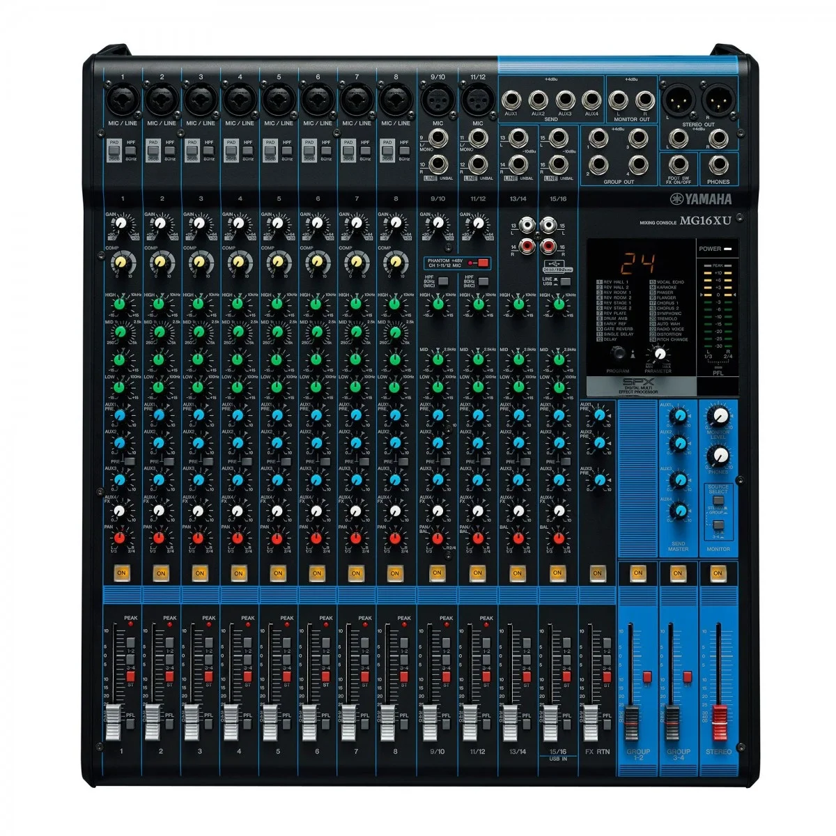 Yamaha MG16XU 16-kanal Ses Mikseri with USB Audio interface