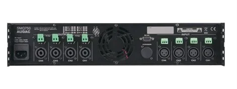 Audac SMQ750 DSP Power Amplifikatör 4x750W/4-ohm