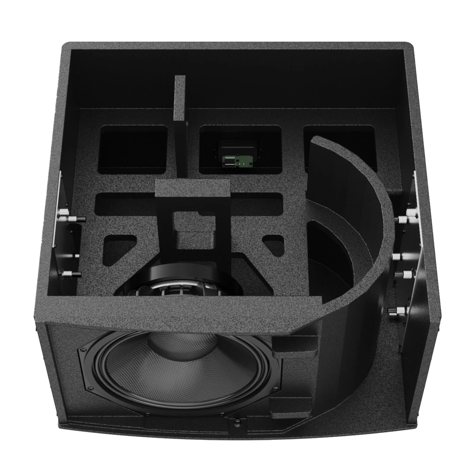 Audac BASSO-112/OB Dış Mekan IP55 12" Pasif Infra-Subwoofer 2000W/prg 124 dB, Siyah