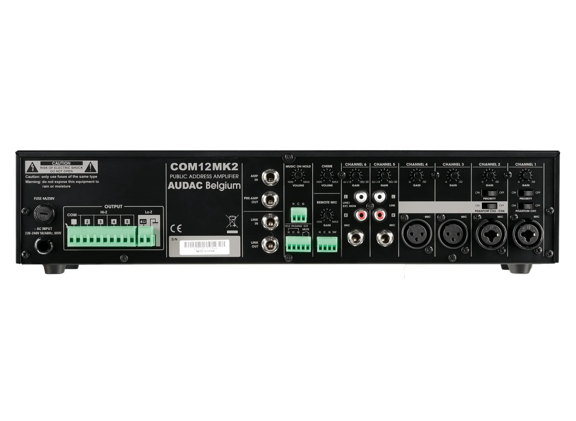 Audac COM12MK2 Mikser Amfi 120W/100V