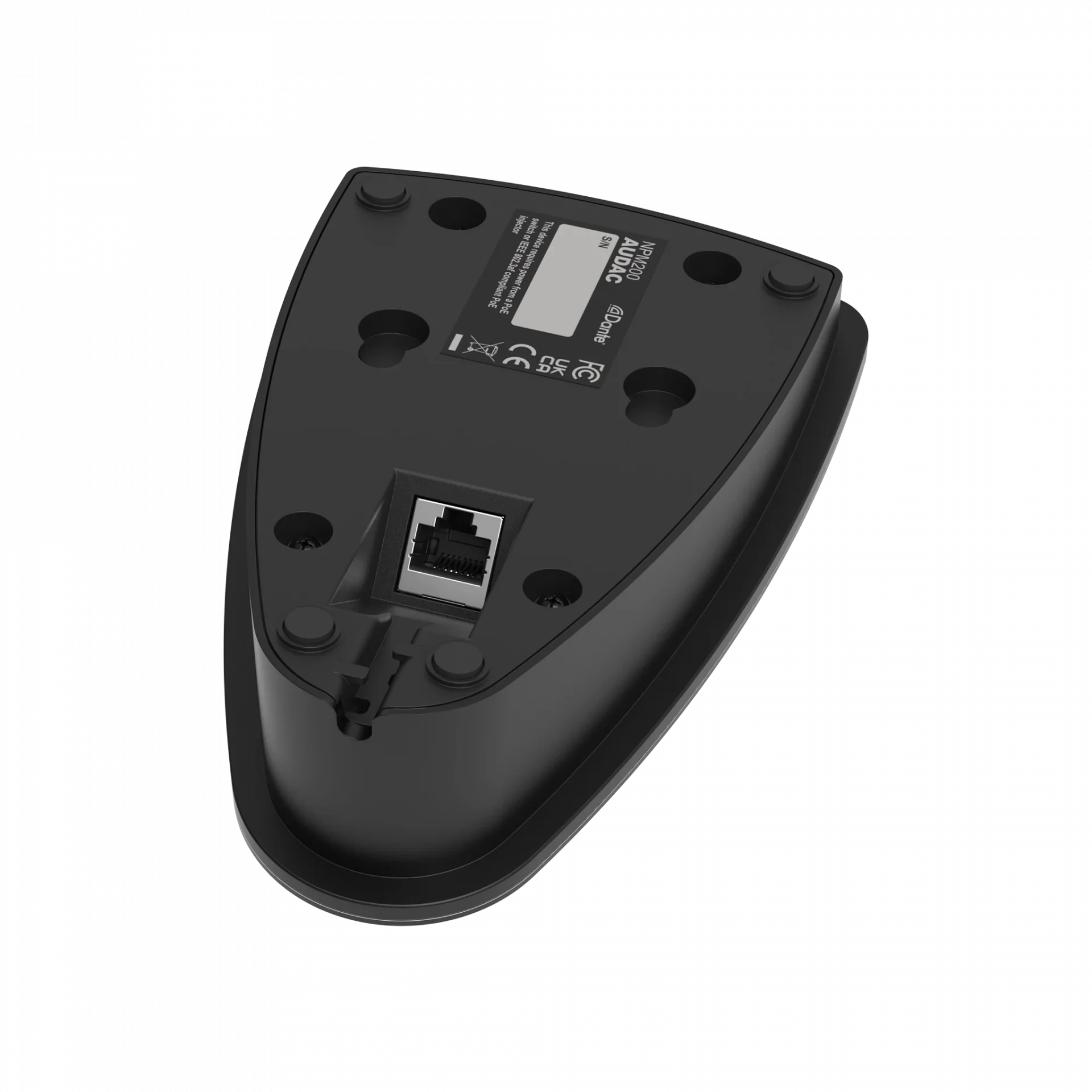 Audac NPM200 Dante™/AES67 Network Anons Mikrofonu, CMX215/30, CMX215/45, CMX/55 gooseneck uyumlu