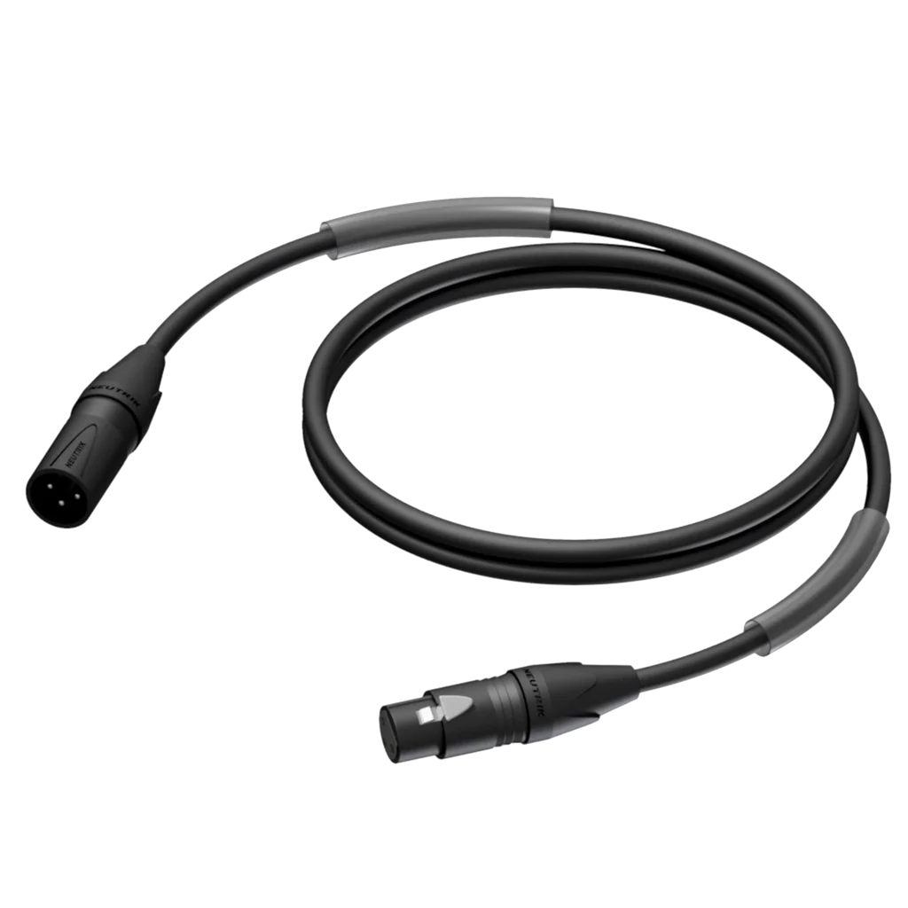 Procab PRA902/10 XLR Erkek - XLR Dişi Mikrofon Kablosu, HighFlex, Neutrik, 10 Metre