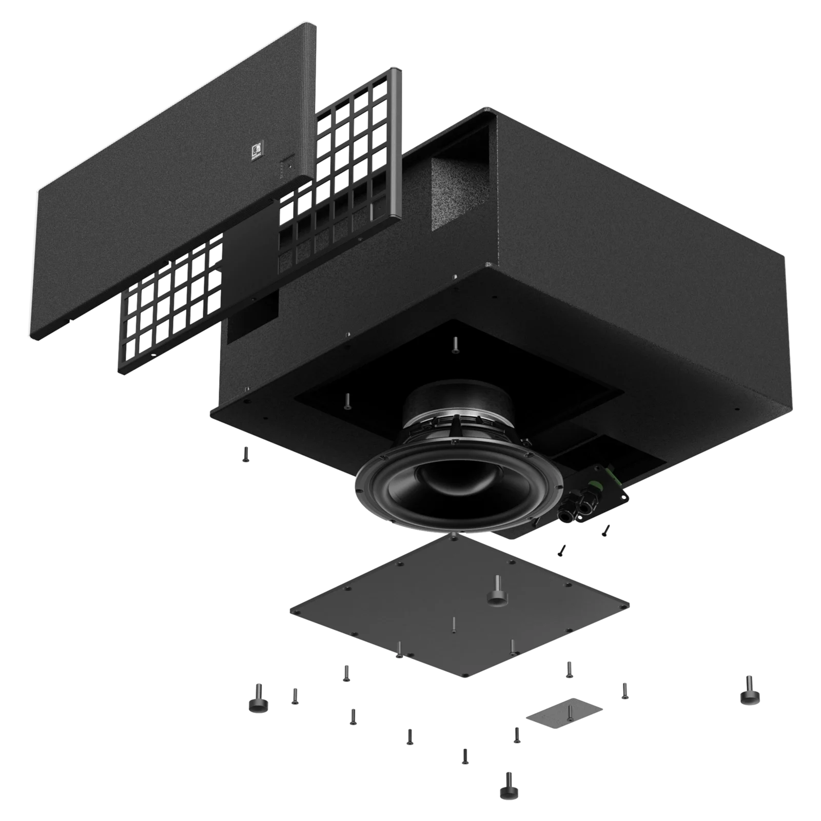 Audac ARCHI10X/OB 10" Mimari Infra-Subwoofer 700W/prg, IP55 Dış Mekan, Siyah