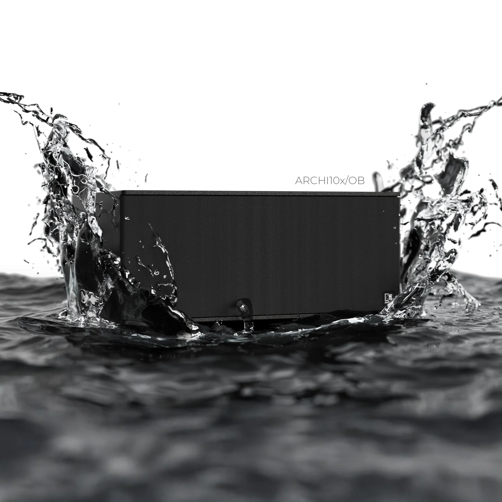 Audac ARCHI10X/OB 10" Mimari Infra-Subwoofer 700W/prg, IP55 Dış Mekan, Siyah