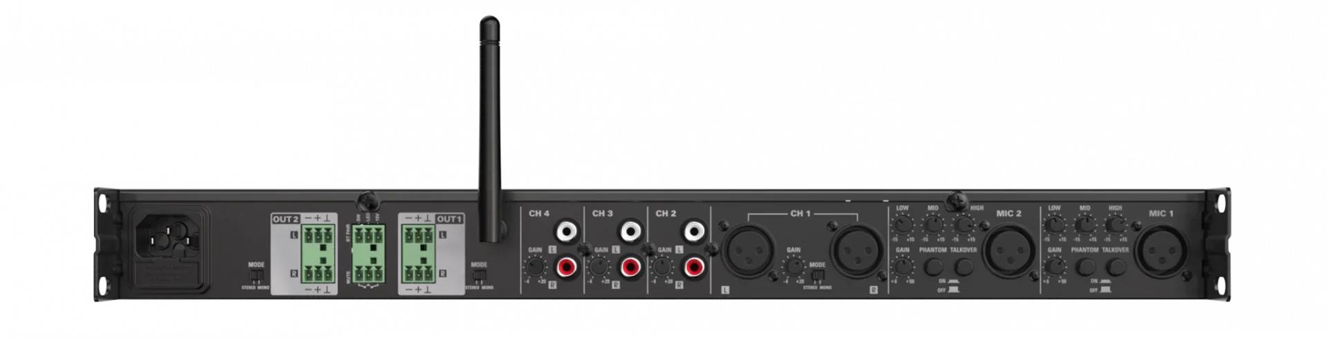 Audac PRE126 | 2-zone 6-kanal Stereo Preamplifier Mixer | Bluetooth 4.2