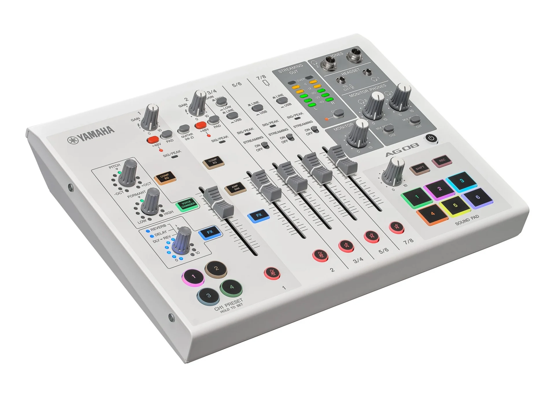 Yamaha AG08 8-kanallı Yayın Mikseri (white)
