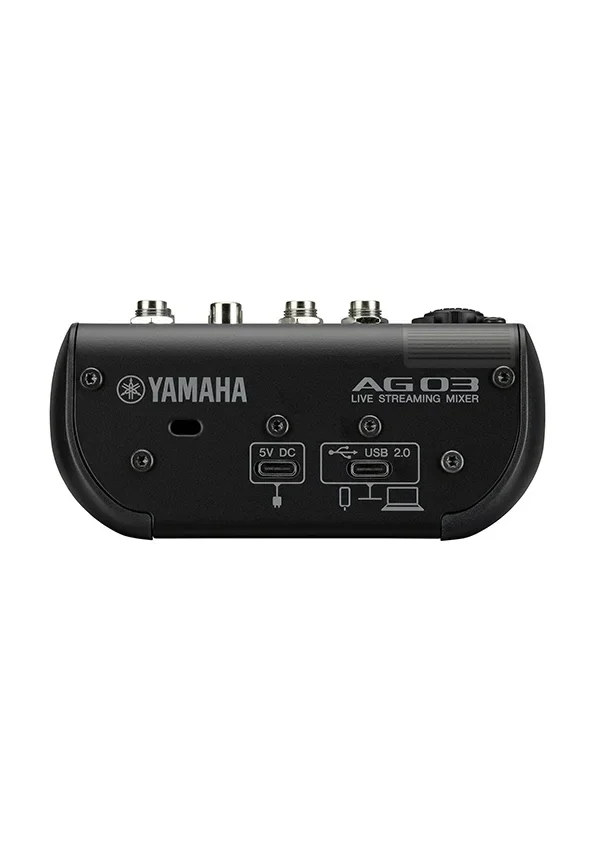 Yamaha AG03MK2 B 3 Kanallı Canlı Yayın Mikseri ve USB Ses Kartı, Siyah