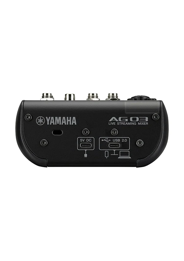 Yamaha AG03MK2 B 3 Kanallı Canlı Yayın Mikseri ve USB Ses Kartı, Siyah