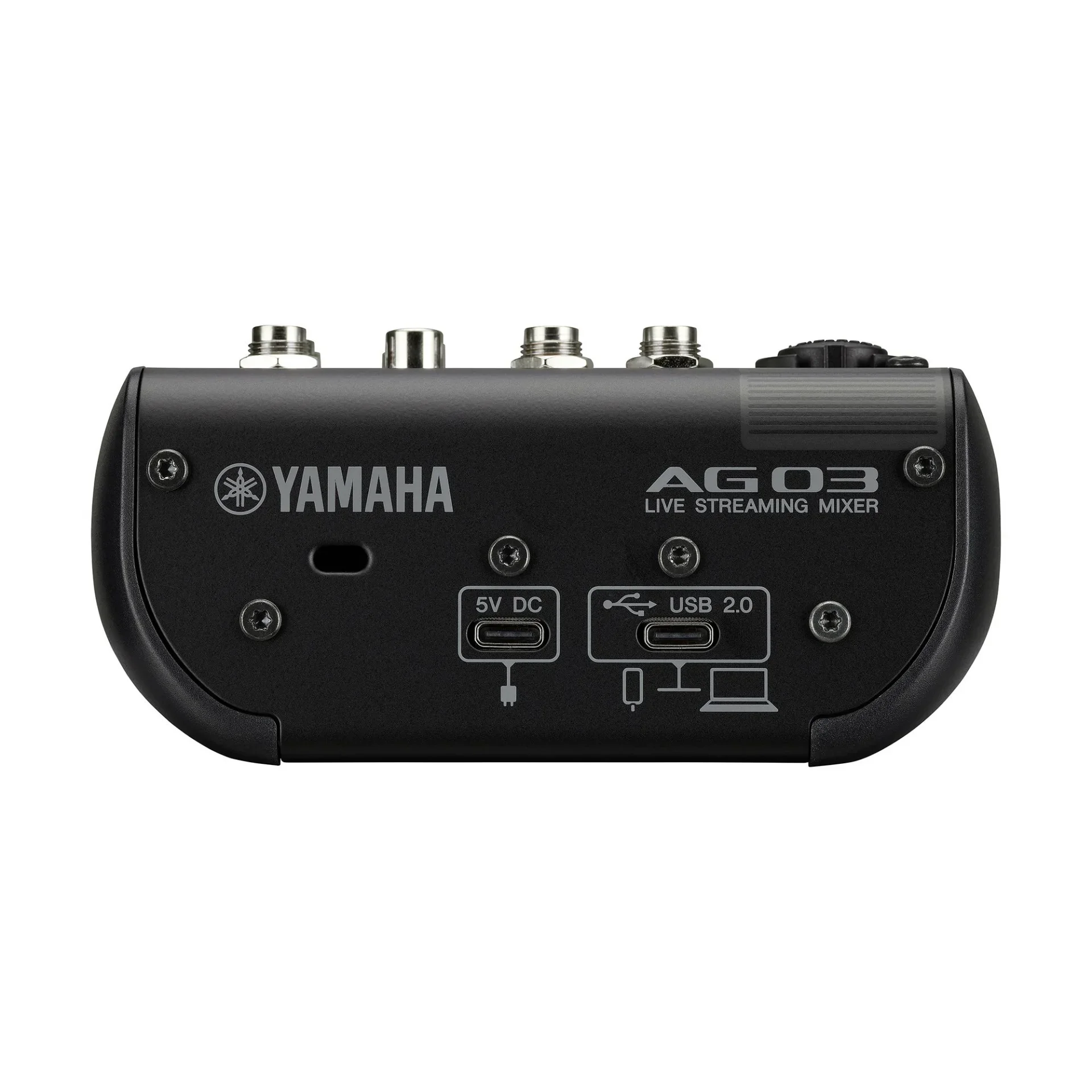 Yamaha AG03MK2 B 3 Kanallı Canlı Yayın Mikseri ve USB Ses Kartı, Siyah