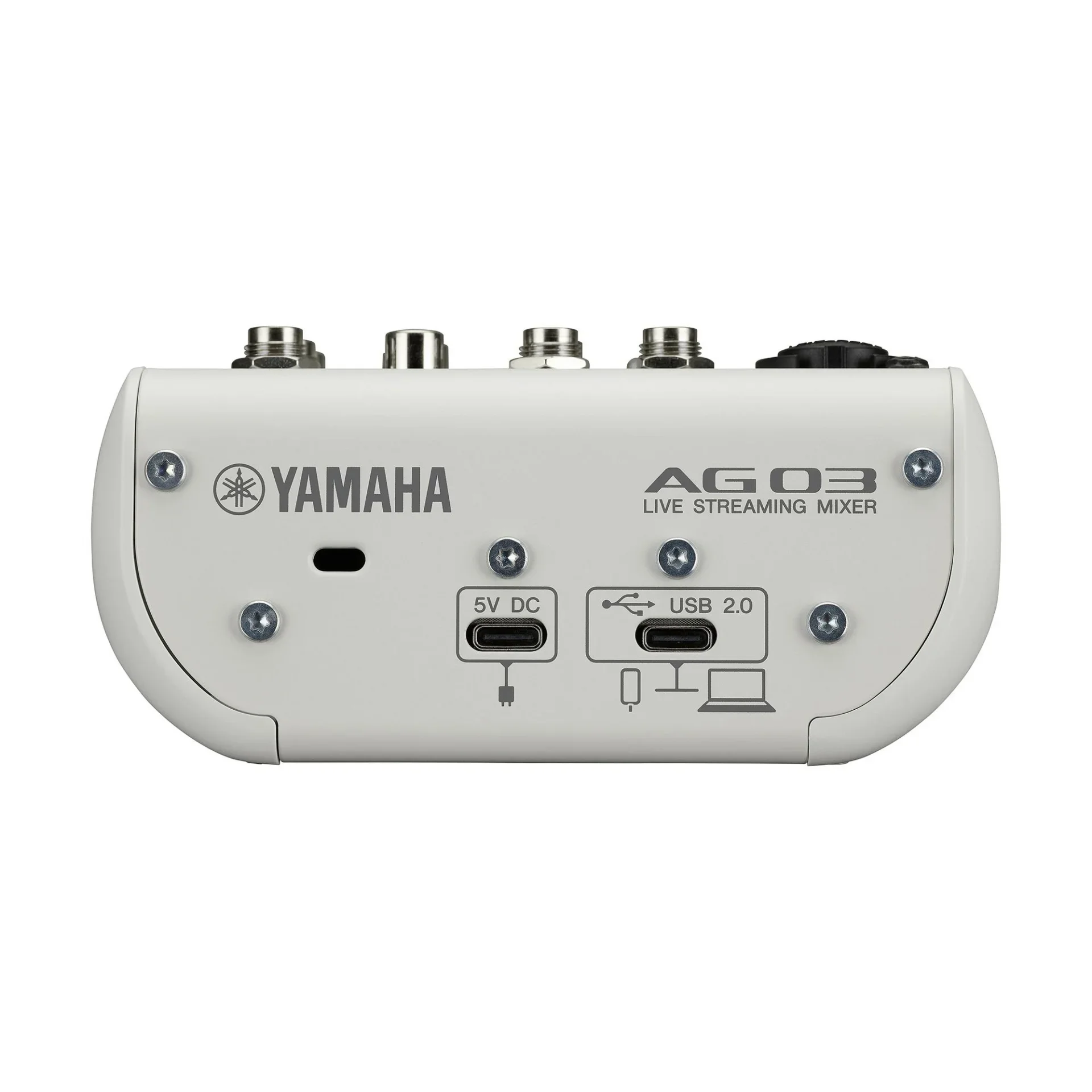 Yamaha AG03MK2 W 3 Kanallı Canlı Yayın Mikseri ve USB Ses Kartı, Beyaz