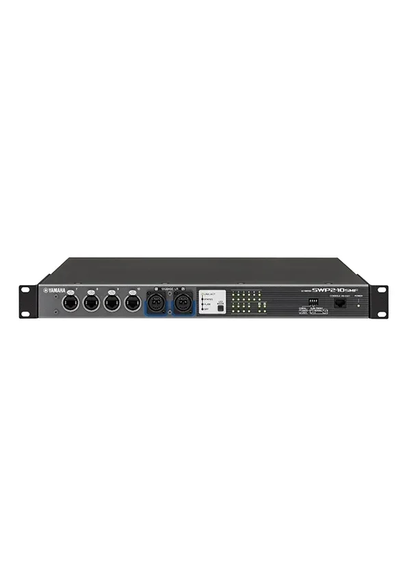 Yamaha SWP2-10SMF 10 Port Dante Network Switch, 10G Single-Mode Fiber