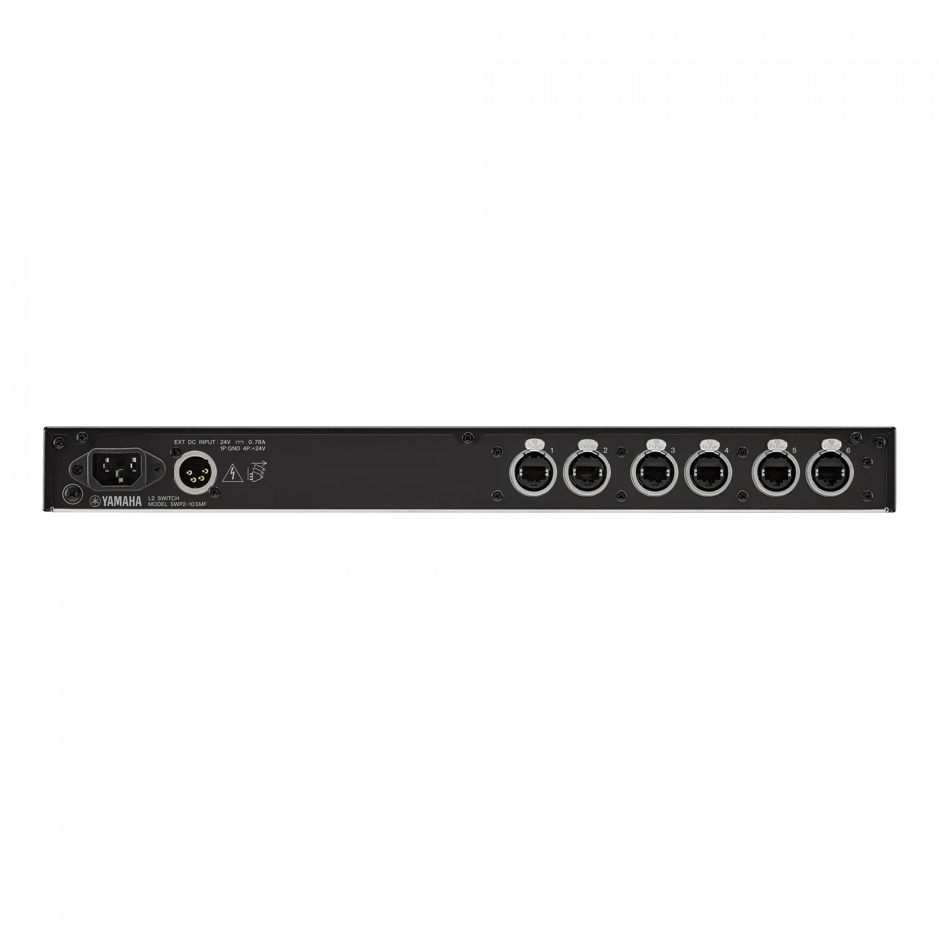 Yamaha SWP2-10SMF 10 Port Dante Network Switch, 10G Single-Mode Fiber