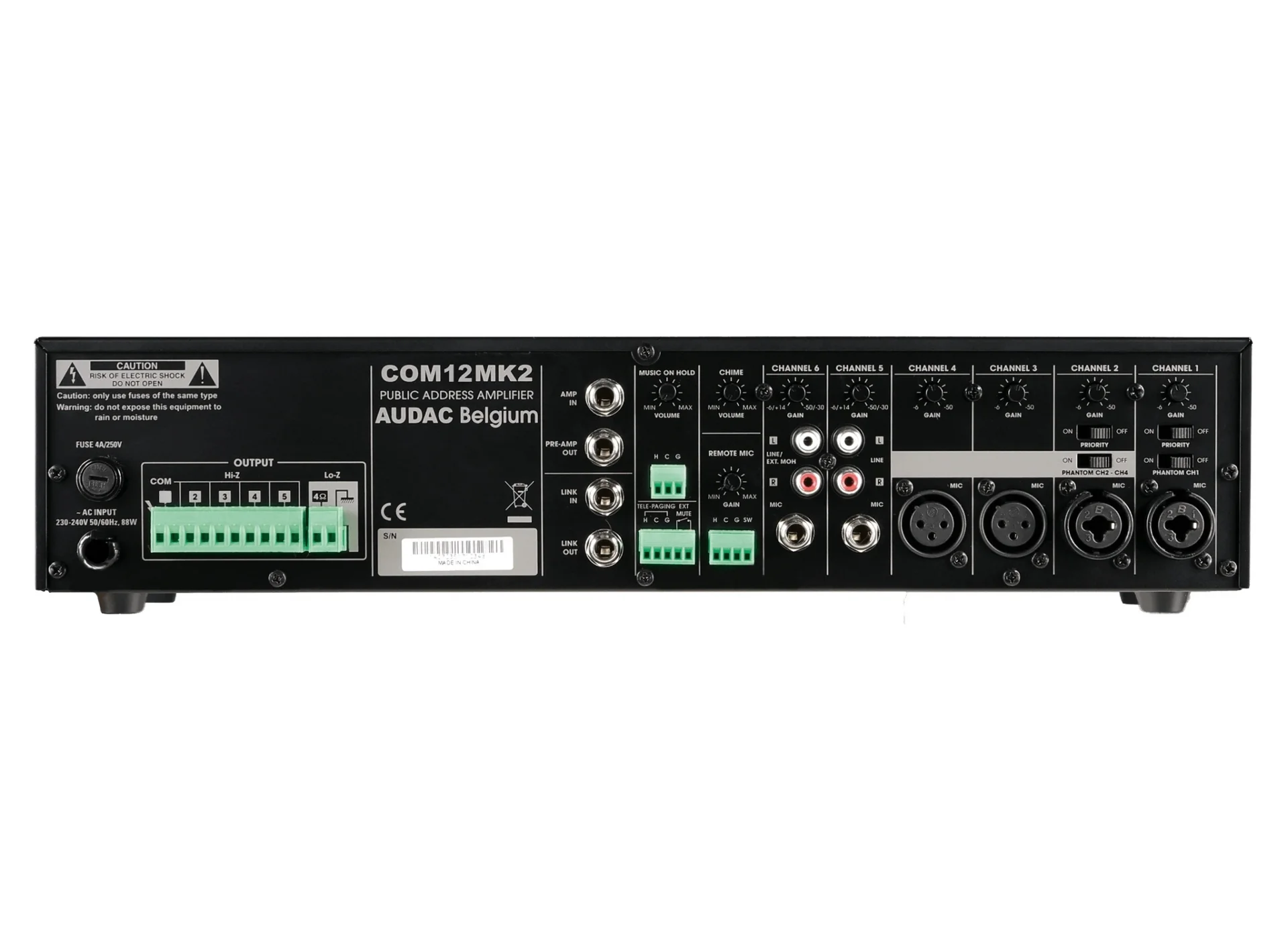 Audac COM12MK2 Mikser Amfi 120W/100V