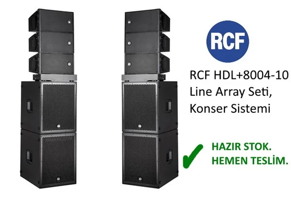 RCF KONSER-SET-24 RCF HDL10 + 8004 Hoparlör Sistemi (Bundle)