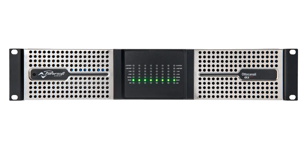 Powersoft Ottocanali Dsp+Dante 4K4 8X500W / 4-ohm Power Amplifikatör