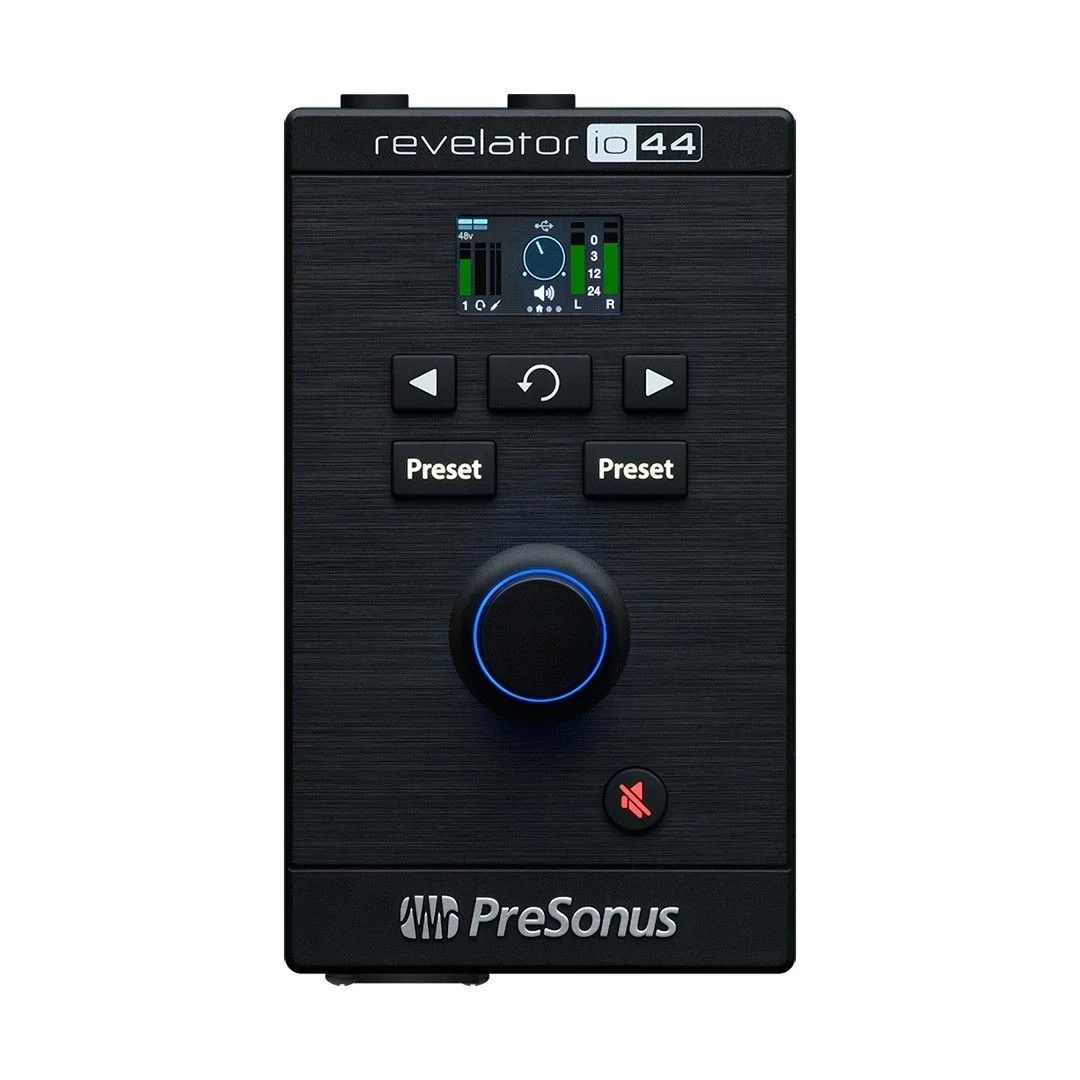 PreSonus Revelator io44 Dahili mikser, efekt ve profesyonel mikrofon preamp'li USB ses kartı