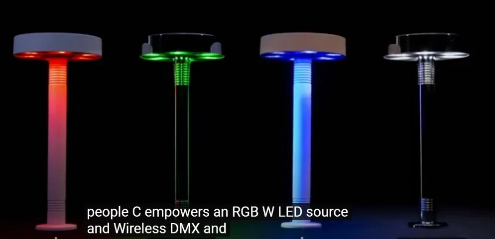 Prolights TABLED-CPACKWH 4x TABLED-CWH with bases, 2x extensions, battery recharger, IRC, ABS case