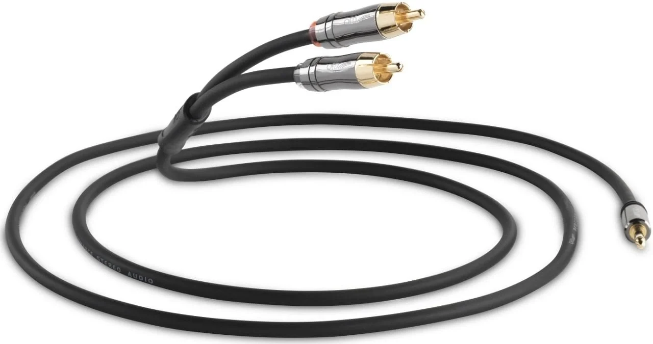 QED QE-6500 Aux Kablosu 2xRCA to 3.5 mm 1.5-metre
