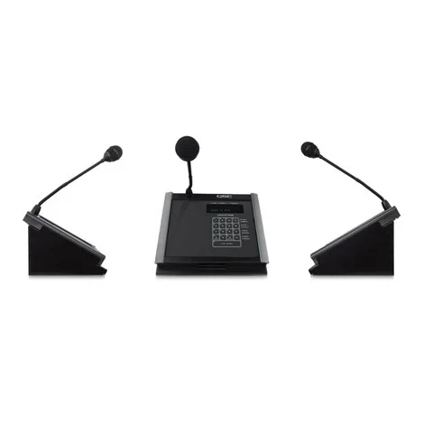 QSC PS-1600G Q-Sys 16-Button Wall Montajed Page Station Gooseneck Mikrofon