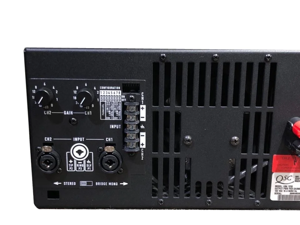 QSC USA 1310 2x650W/4-ohm Power Amplifikatör 2x1000W/2-ohm Toroid Trafo crossoverli
