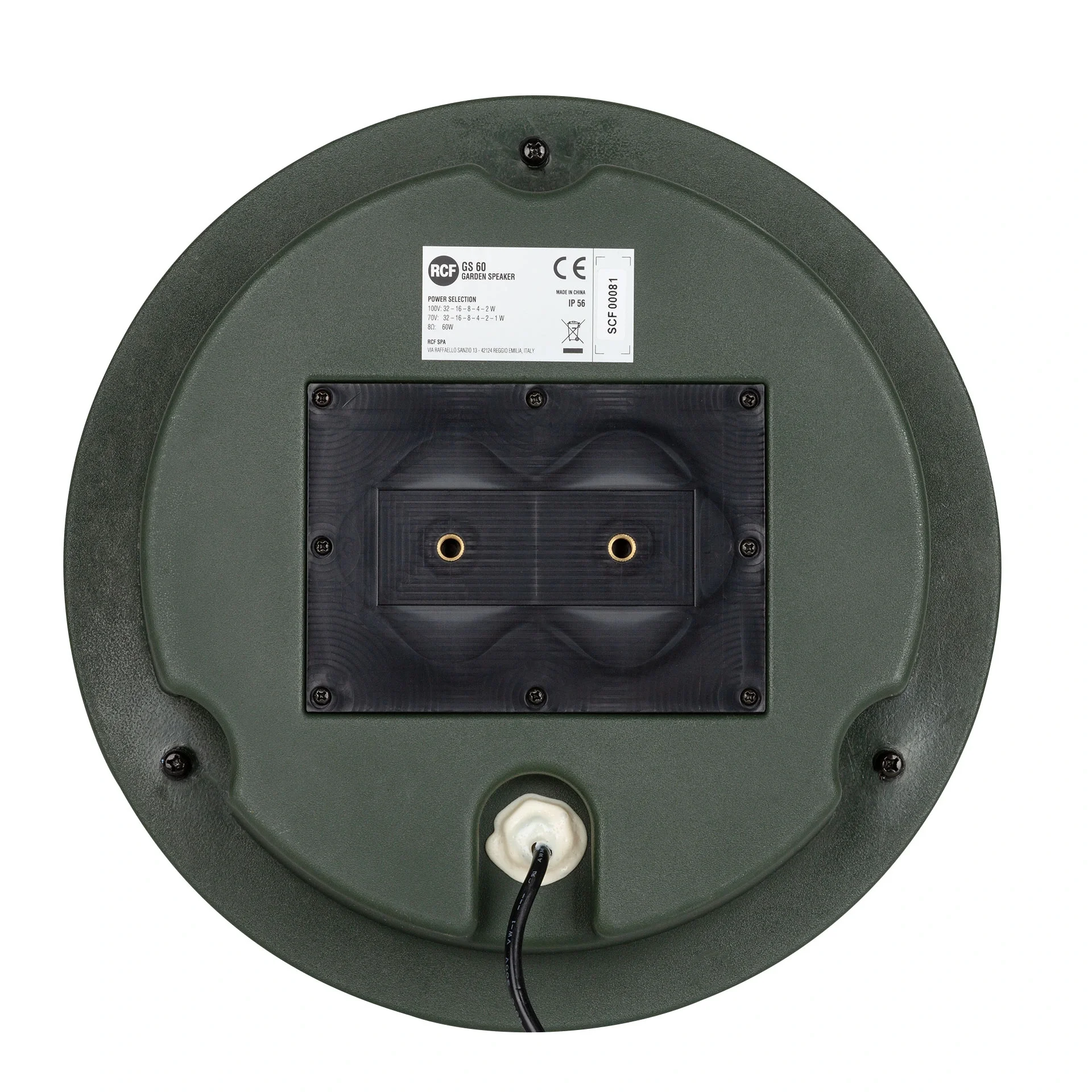 RCF GS 60 5" Outdoor Bahçe Hoparlörü 8-ohm 120W/prg, 32W/100 90-dB