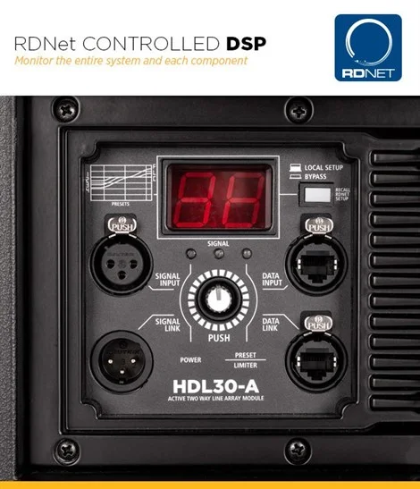 RCF HDL 30-A Aktif 2x10"Line Array Hoparlör, 2200W 137-dB