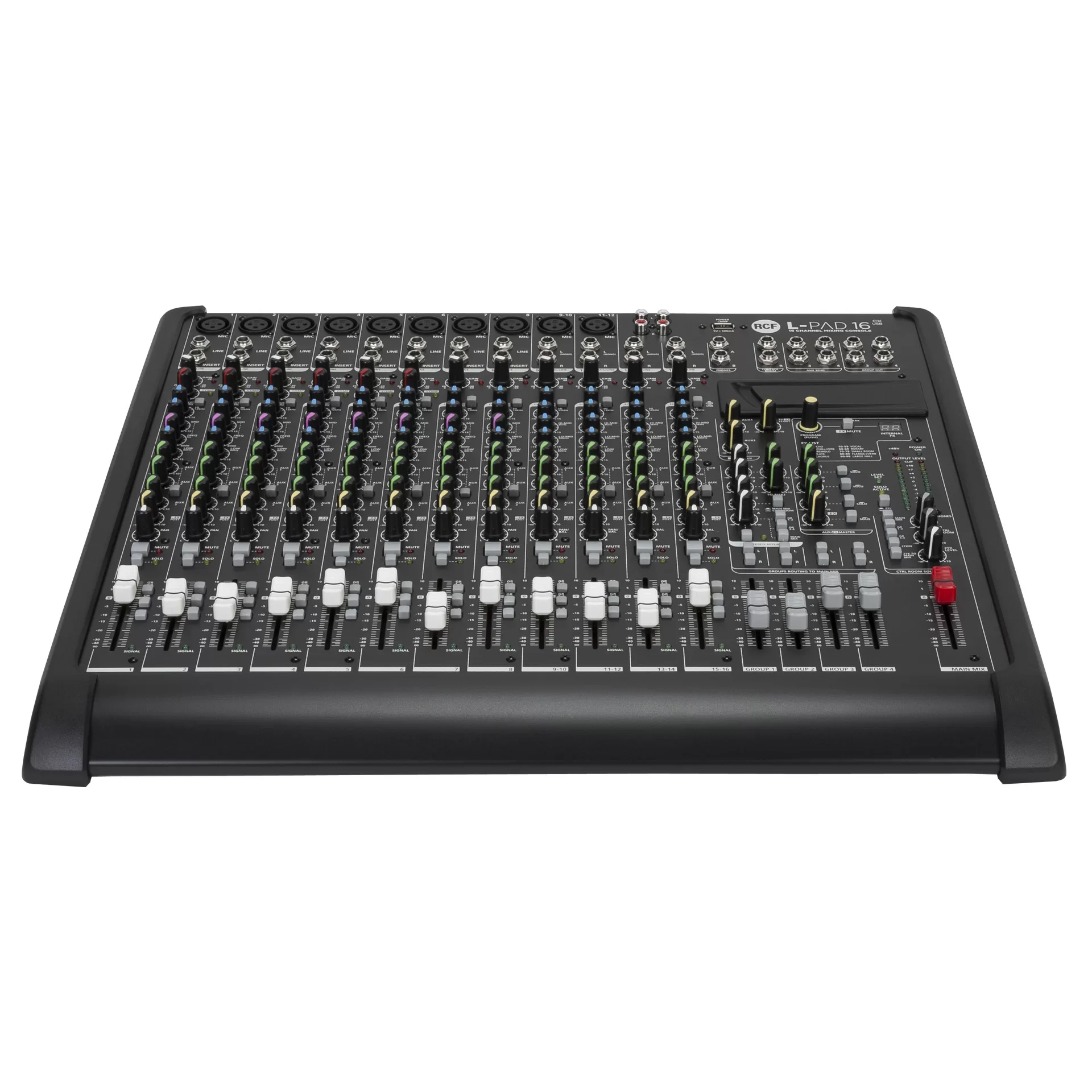 RCF L-PAD 16CX USB 16-kanal Efektli Ses Mikseri, 4 Aux
