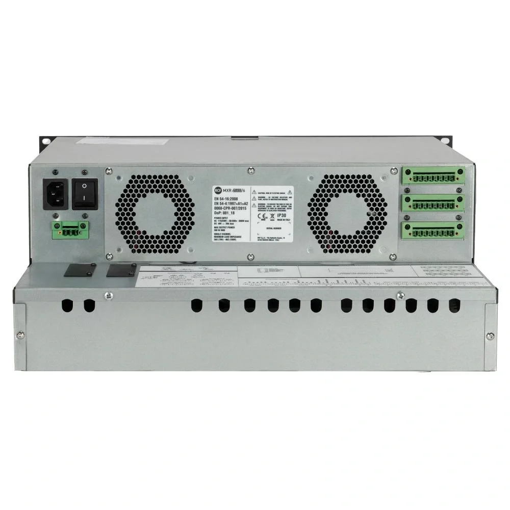 RCF MXR4500/2 2X500W Master UNITÀ MASTER CON 2 Power Amplifier Ünitesi EN54-16
