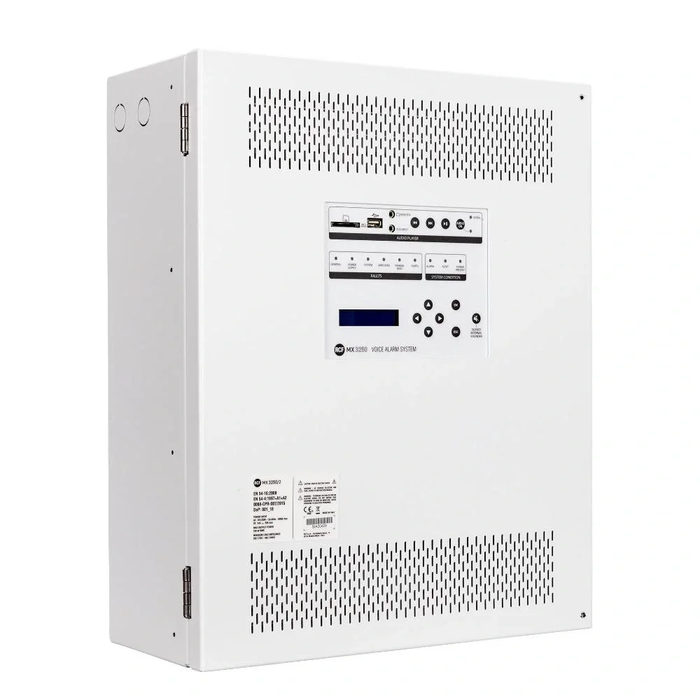 RCF MX 3250/6 DXT3000 integrated voice alarm main unit, 250W, 6-kanals