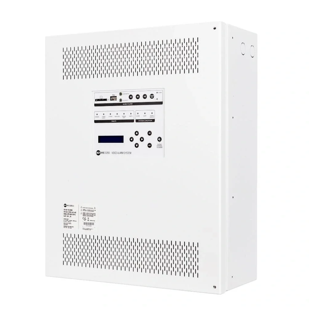 RCF MX 3250/6 DXT3000 integrated voice alarm main unit, 250W, 6-kanals