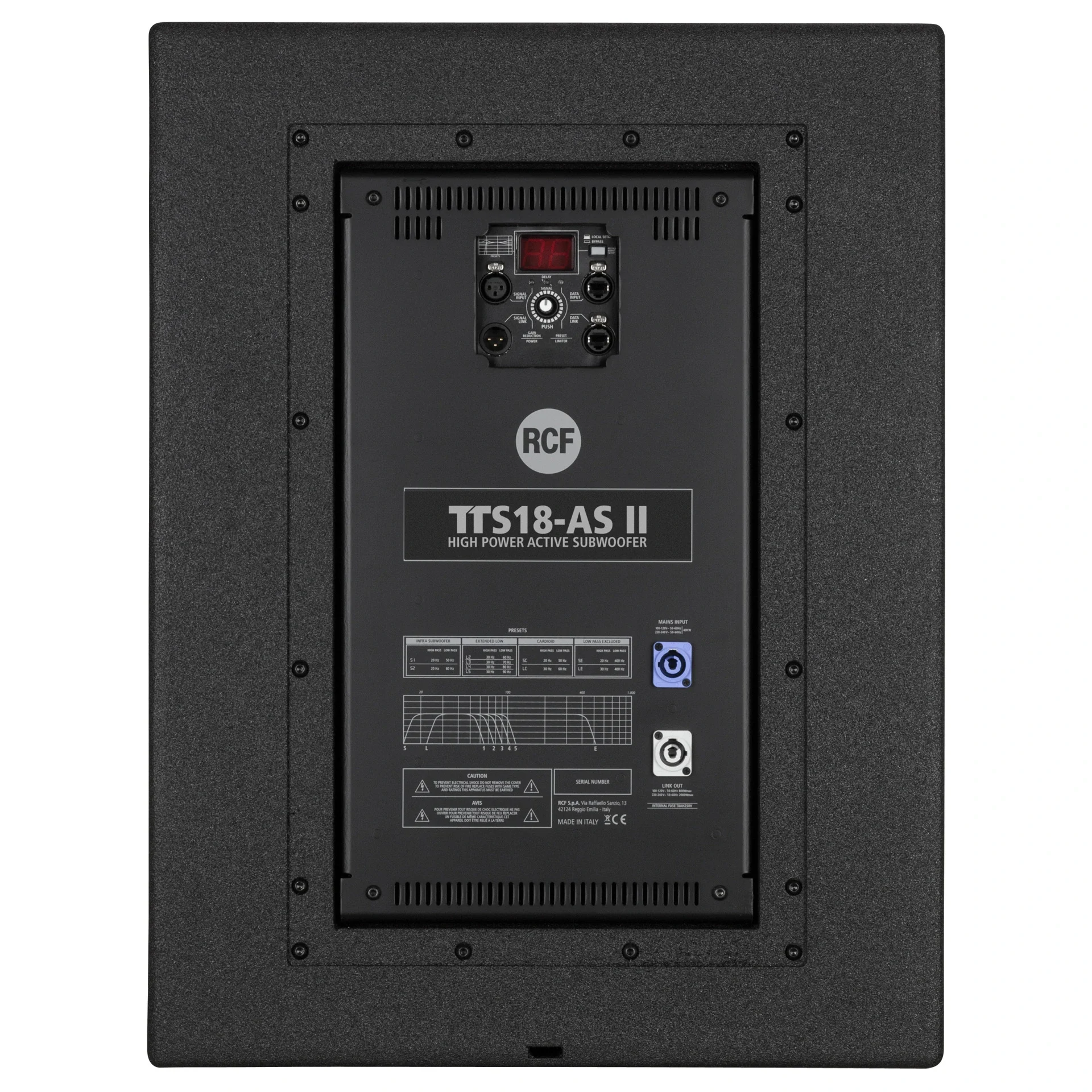 RCF TTS-18A MKII Aktif 18" Subwoofer 1400W, 137-dB **** üretilmiyor ***