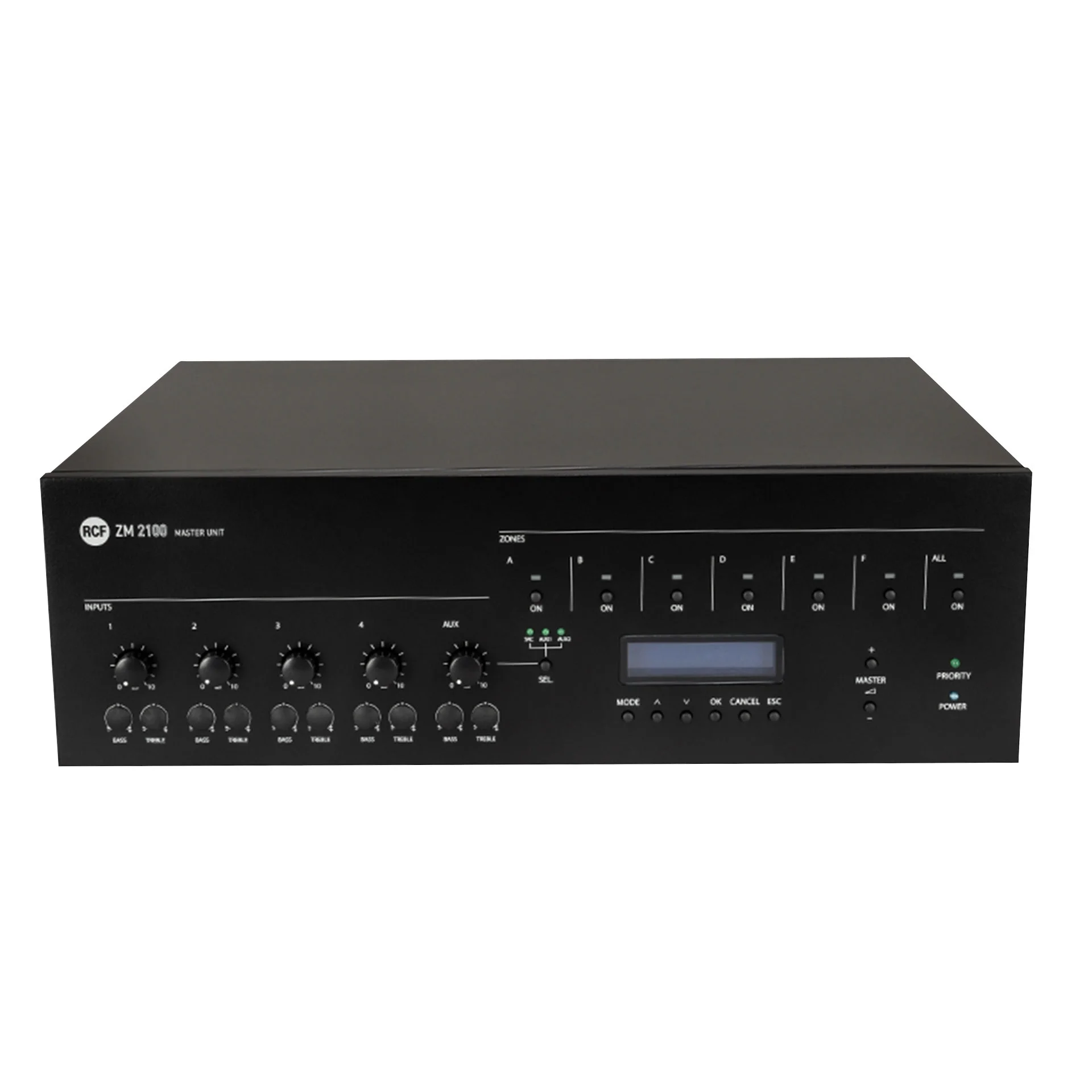 RCF ZM-2100 6-zone 240W 100V Mixer Amfi / Master Unit