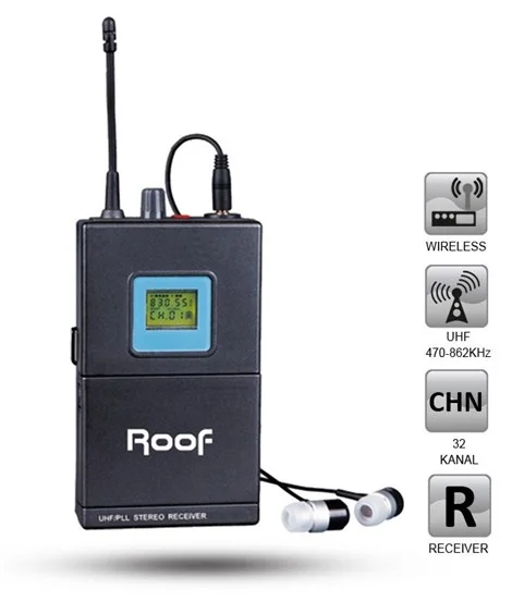 ROOF R-3R Tour Guide Body Pack Receiver + Headphone