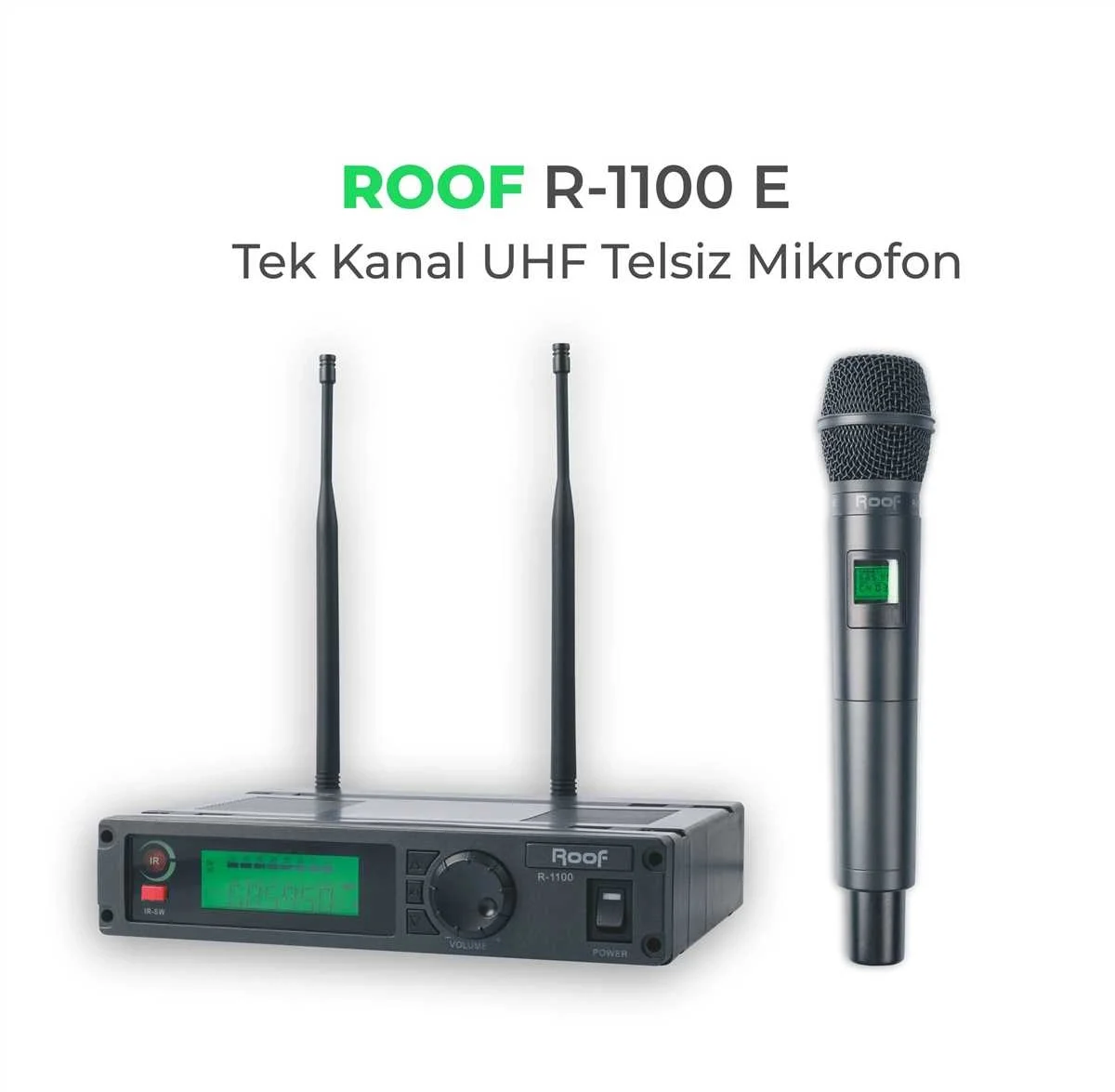 ROOF R-1100 EL tipi Kablosuz Mikrofon Seti, Güncel 5G uyumlu, PRO MODEL