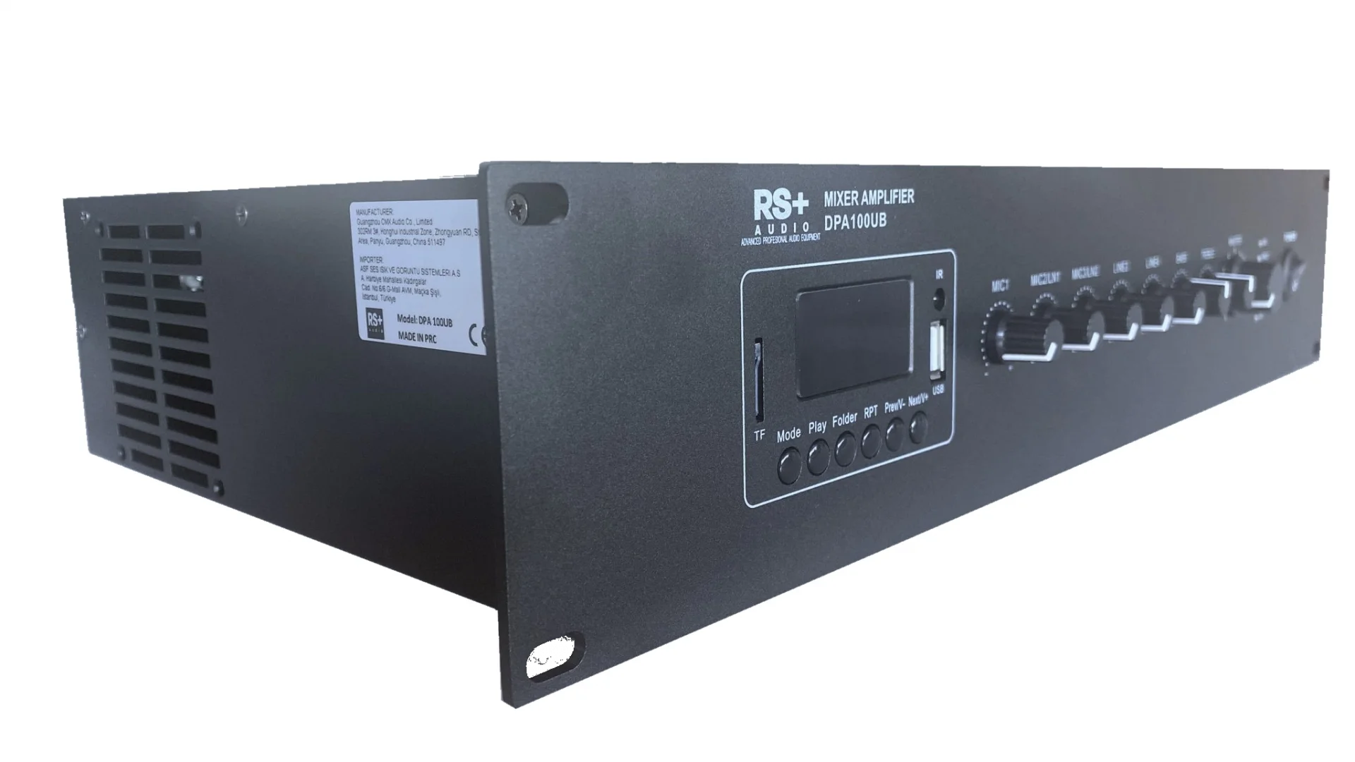 RS Audio DPA 100UB Mikser Amfi 60W/100V Bluetooth USB Radyo