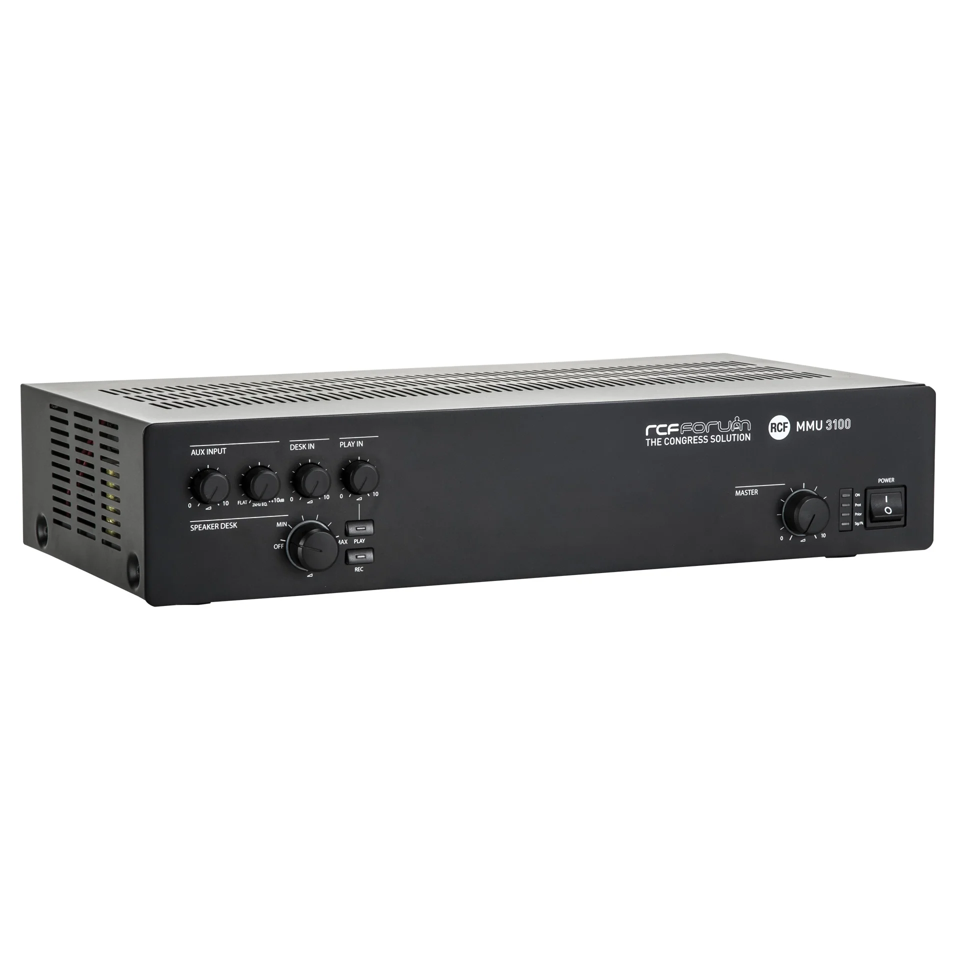 RCF MMU 3100 Konferans Sistemi Merkez Ünitesi CAT5 Bağlantı, 160W/100V Mikser Amfi