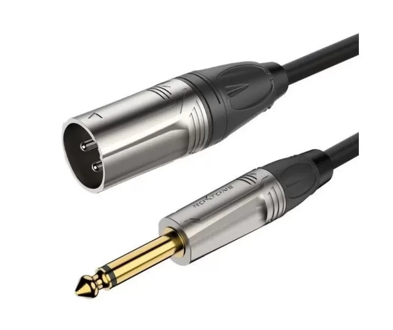 RX-K13105 5 Metre 6.3 mm Mono Gitar -Xlr Erkek Enstrüman Kablosu