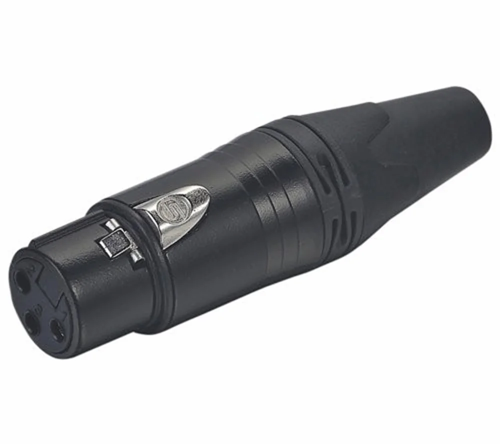 Seetronic SC3FXX-BG Kablo Tip Dişi 3 Pin XLR Konnektör Siyah