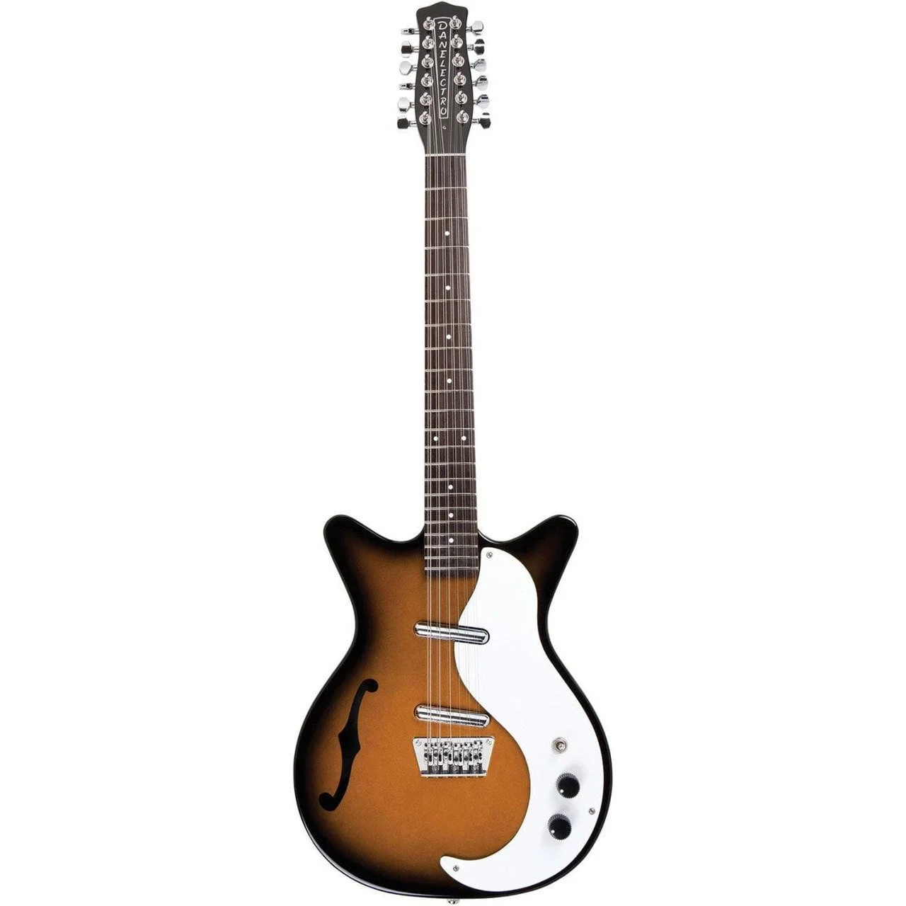 Danelectro 12 Telli Elektro Gitar with F Hole (12STSB)