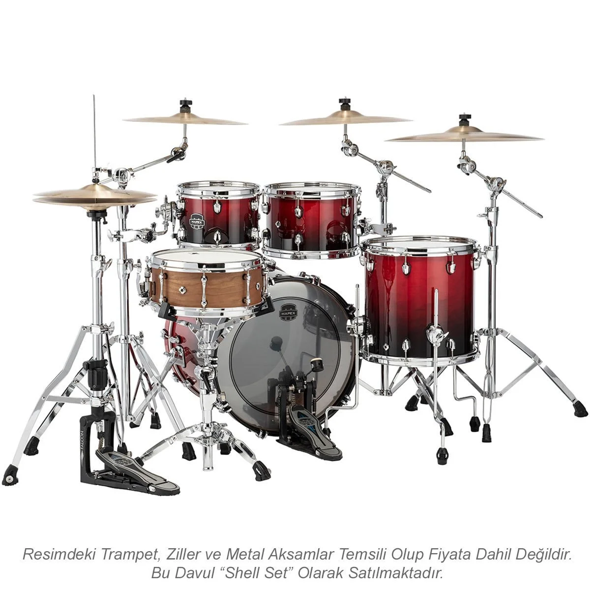 Mapex Saturn Akustik Davul 20+10+12+14F (SR504XRQ)