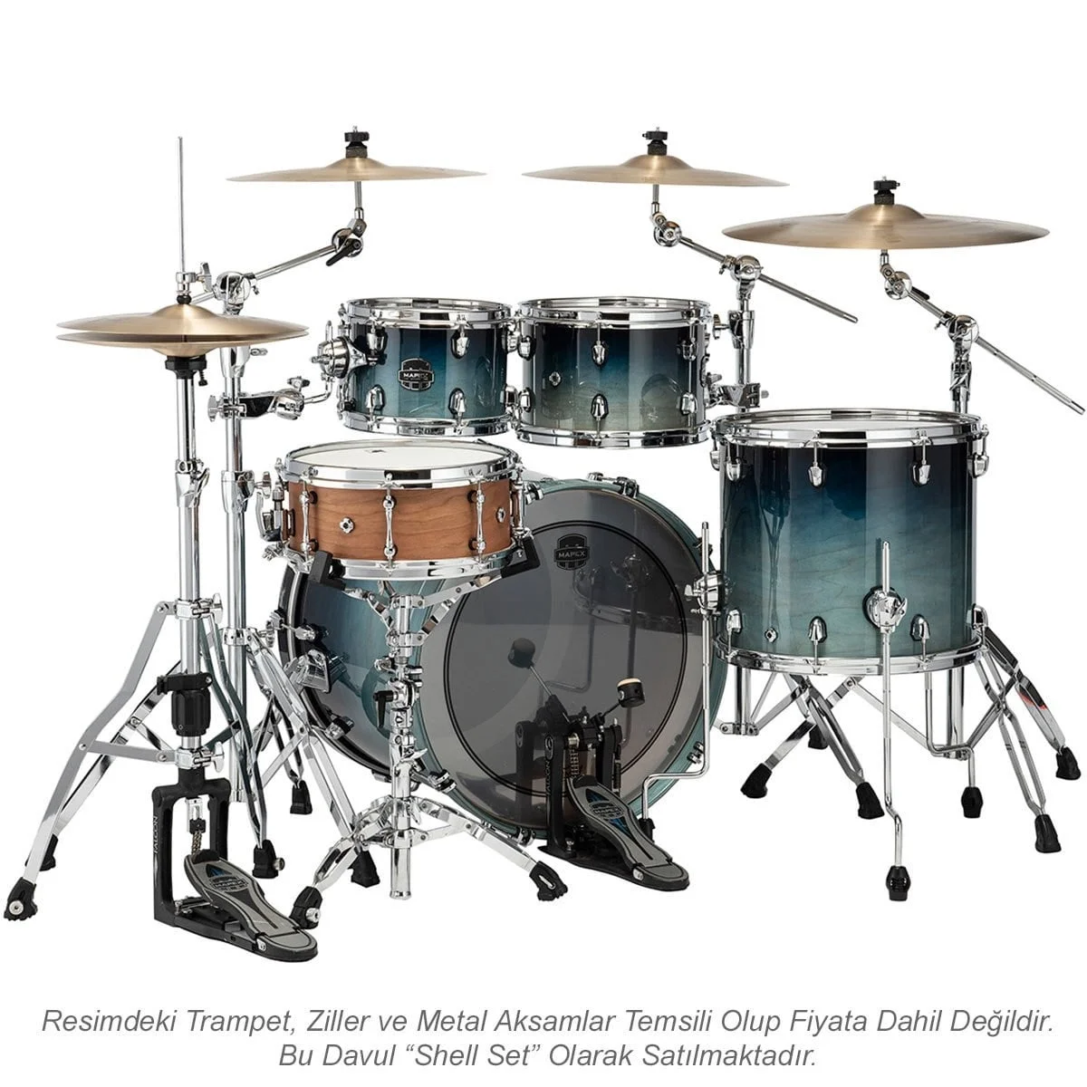 Mapex Saturn Akustik Davul 22+10+12+16F (SR529XURJ)