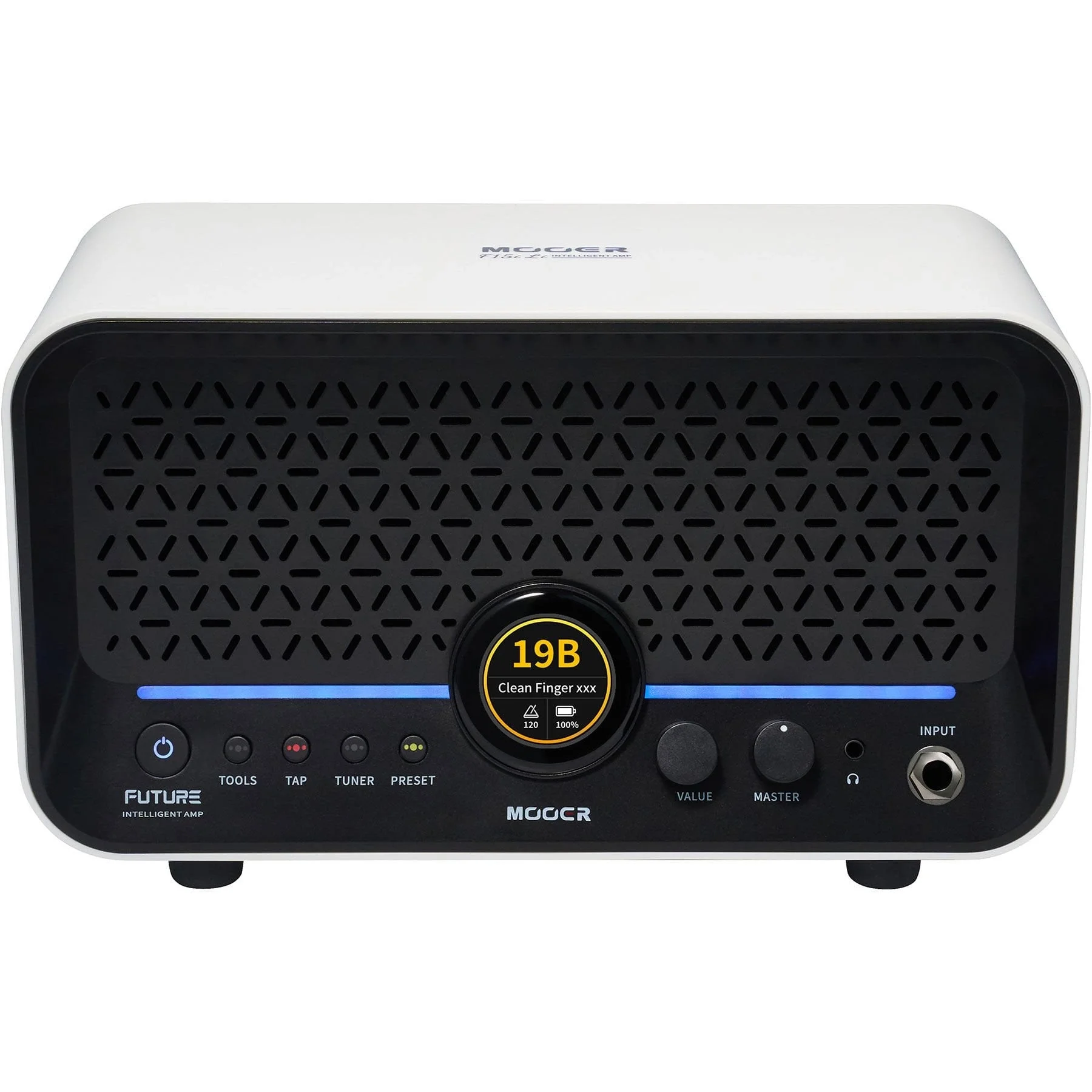 Mooer F15iLISWH Şarjlı Akıllı Gitar Amfisi (Snowfall White)