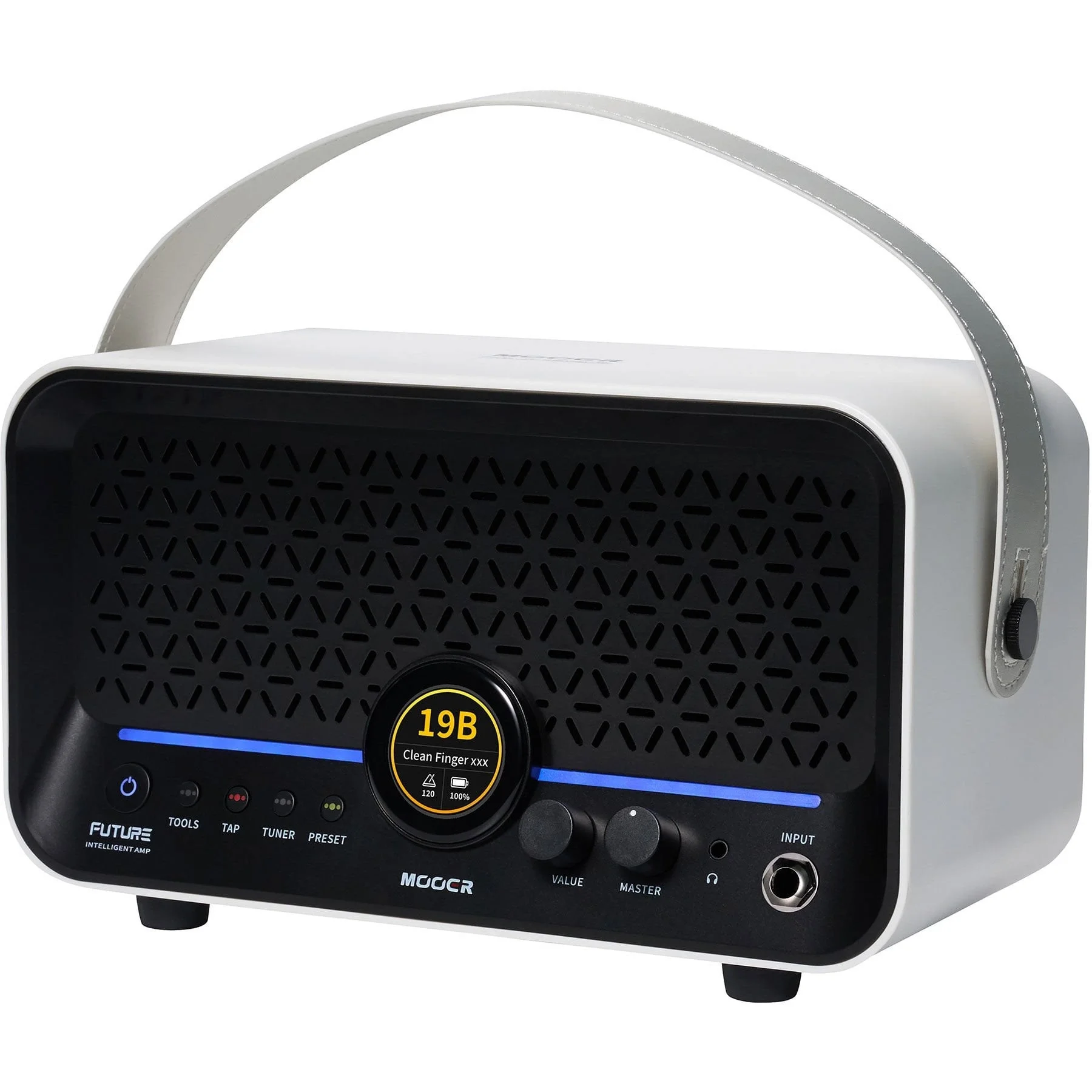 Mooer F15iLISWH Şarjlı Akıllı Gitar Amfisi (Snowfall White)